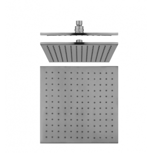 Aqua Brushed Nickel Square Solid Brass Shower Head 250